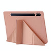 For Samsung Galaxy Tab S8+ / S7+ Deformation Silicone Leather Tablet Case(Gold)