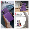 For Samsung Galaxy A16 5G Vertical Flip Card Bag Holder Leather Phone Case(Purple)