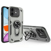 For iPhone 11 Metal Rotating Bracket TPU + PC Magnetic Phone Case(Gray)