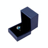 Brush PU Leather Jewelry Box Jewelry Gift Bag, Color: Dark Blue Ring Box