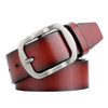 Dandali L8034 Men Casual Antique Pin Buckle Leather Belt Waistband, Size: 110-125cm (Brown)