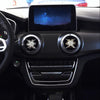 Rhinestone Metal Snowflake Car Air Vent Aromatherapy Decorative Clip(Silver)
