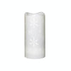 LED Candle Projection Lamp Christmas LED Decoration Night Light(Snowflake)