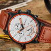 Curren 8217 Leather Strap Casual Waterproof Quartz Men Watch with Calendar(Black Shell Gray)
