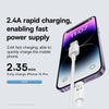 Baseus Gem Transparent 2.4A USB to 8 Pin Fast Charging Data Cable, Length:1m(White)