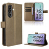 For Samsung Galaxy M56 5G Diamond Texture Leather Phone Case(Brown)