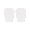 2pcs /Set Felt Tongue Stickers Soft Rebound Self-Adhesive Forefoot Pads, Size: L 8.5x6.5x0.3cm(White)