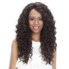 Corn Blanching Long Curly Hair Wig Headgear for Women(Black)