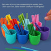 Children Mathematical Enlightenment Teaching Kids Number Cognition Color Classification Matching Toys