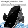A7 Infrared lnduction Wireless Fast Charging Air Outlet Car Holder(Gold)