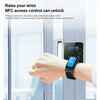 M6 1.5 inch Silicone Band Earphone Detachable IP68 Waterproof Smart Watch Support Bluetooth Call(Black)