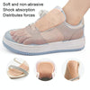 2pcs /Set Felt Tongue Stickers Soft Rebound Self-Adhesive Forefoot Pads, Size: S 7.5x5x0.3cm(White)