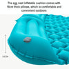 Outdoor Camping Foot-step Automatic Inflatable Cushion Portable TPU Inflatable Double Bed, Size: 195 x 119 x 16cm(Dark Blue)