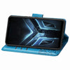 For Asus ROG Phone 3 ZS661KS Butterfly Love Flower Embossed Horizontal Flip Leather Case with Bracket / Card Slot / Wallet / Lanyard(Blue)