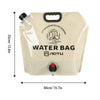 AOTU AT6667 Outdoor Large Capacity Water Bottle 9L Portable Folding Water Bottle Camping Car Drink Barrel(Khaki)
