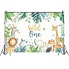MDN12536 1.5m x 1m Animal Forest Cartoon Birthday Party Banquet Decoration Photo Background Cloth