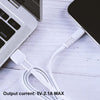 WK WDC-066i 2.1A 8 Pin Flushing Charging Data Cable, Length: 2m(Black)