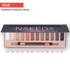 5673 Cosmetic 12 Colors Matte Earth Color Naked Eye Shadow Makeup Palette with Brush Set