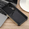 For Samsung Galaxy S24 FE 5G Camera Shield Card Slot PC Hybrid TPU Phone Case(Gold)
