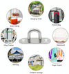 5 PCS 5mm 316 Stainless Steel Ship Oval Door Hinges Buckle