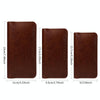 PU Flip Double Phone Card Slot Case, Size:17 x 9.5cm(Brown)