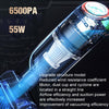 Wireless Charging Car Vacuum Cleaner Mini Handheld High Power Wet and Dry Vacuum Cleaner, Color: Black