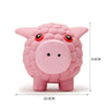 Durable Latex Pig Dog Toy with Squeaker - Large