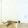 Retractable Cat Teaser Wand, Purple Rabbit, Door Hanging
