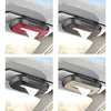 Car Sun Visor Hanging Sunroof Seat Back Tissue Box, Color: Leather Black