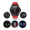 E89 1.32 Inch Screen Leather Strap Smart Health Watch Supports ECG Function, AI Medical Diagnosis, Body Temperature Monitoring(Black)