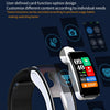 K60 1.08 inch Leather Band Earphone Detachable Life Waterproof Smart Watch Support Bluetooth Call(Black Silver)
