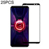 For Asus ROG Phone 3 ZS661KL 25 PCS Full Glue Full Cover Screen Protector Tempered Glass Film