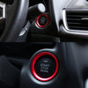 Car Engine Start Key Push Button Ring Trim Aluminum Alloy Sticker Decoration for Mazda CX4 / CX5 / Axela / ATENZA(Red)