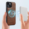 For iPhone 15 Plus / 14 Plus LC.IMEEKE Magsafe Phone Case(Brown)