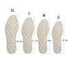 1 Pair Men And Women Wool Warm Insole Aluminum Film Insulation Sports Shock Insoles, Size:L(42-45)(Beige)