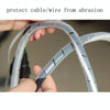 15m PE Spiral Pipes Wire Winding Organizer Tidy Tube, Nominal Diameter: 6mm(Black)