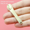 3 PCS Zinc Alloy Cosmetics Spoons Cream Split Spoon(Gold)