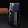 For Samsung Galaxy S23+ 5G Zipper Horizontal Magnetic Card Bag RFID MagSafe Phone Case(Dark Blue)