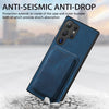 For Samsung Galaxy S25 Ultra 5G Retro Leather Card Bag Magnetic Phone Case(Blue)