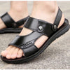 Non-slip Outer Wear Dual-use Sandals Slippers Men Casual Beach Shoes, Size: 45(Black)