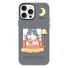 For iPhone 13 Pro Skin Feeling Jelly TPU Hybrid PC Phone Case(Night Training Cat Black)
