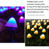 3.8m 10 LEDs Solar Mushroom Lawn Light Outdoor Waterproof Garden Villa Landscape Decorative String Lights(Warm White Light)