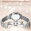 OLEVS 9931 Women Butterfly Buckle Luminous Waterproof Quartz Watch(White + Silver)