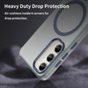 For Samsung Galaxy S23 5G MagSafe Frosted Translucent TPU + PC Full Coverage Phone Case(Dark Blue)