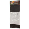 3D Rose Pattern Car Sticker, Size: 10.5cm x 8cm (approx.)(Silver)
