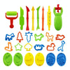 26 PCS / Set Children Play House Toy DIY Color Mud Green Plastic Mold Set