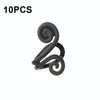 10 PCS Simple Finger Pressing Metal Ear Clip(03 Black 0442)