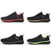 JD-9088 Autumn Fly Woven Soft Bottom Men Leisure Shoes Couple Running Shoes, Size: 46(Black Ash)