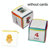 2 PCS / Set Insert Card Dice Learning Toys With Transparent Pocket