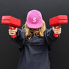Cash Cannon Rain Money Gun Stress Reducer Anti-Anxiety Toy Christmas Gift Toys for Children & Adults Fun Toy with Indicator Light(Red)